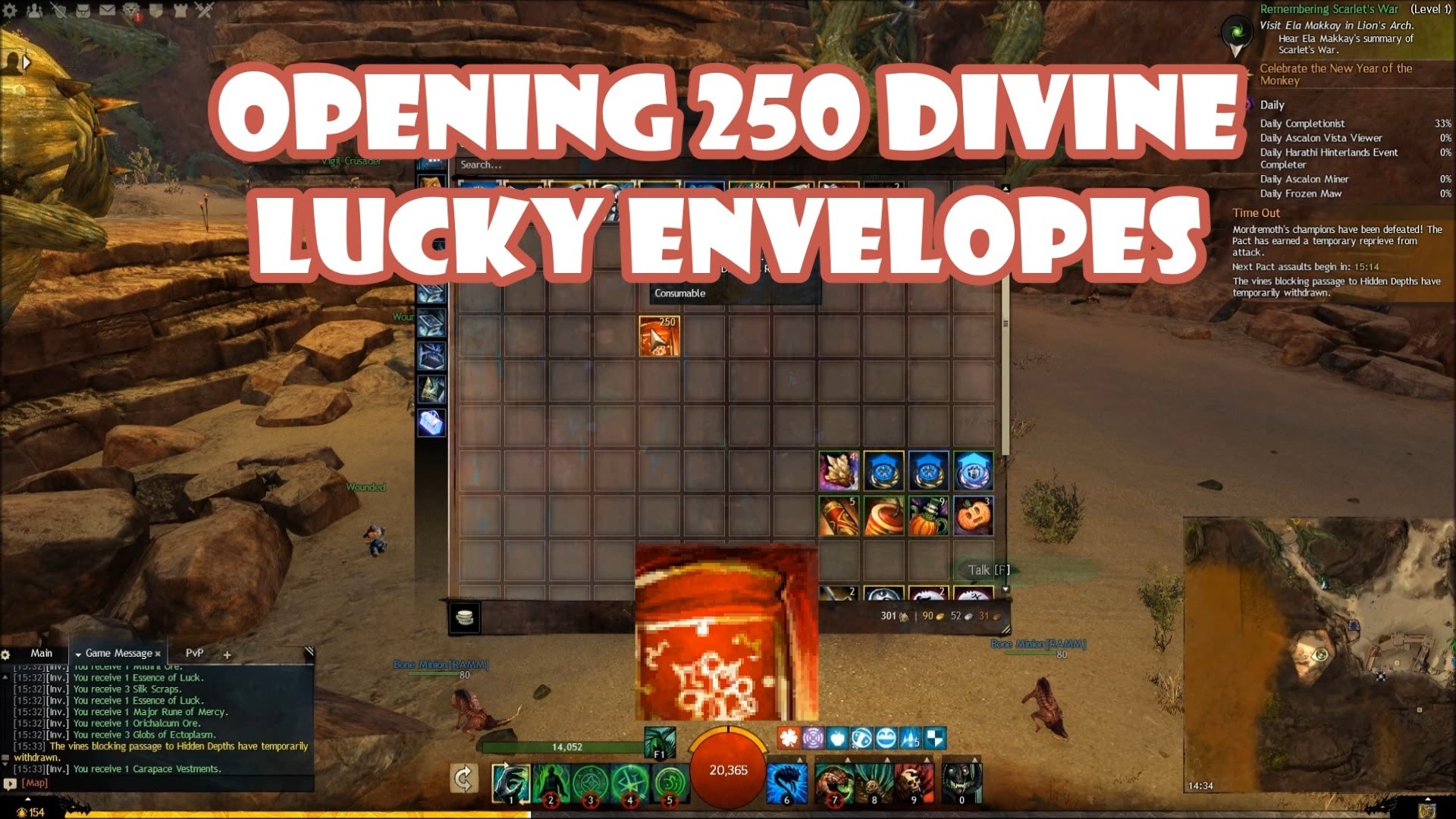 Opening 250 Divine Lucky Envelopes (2016)